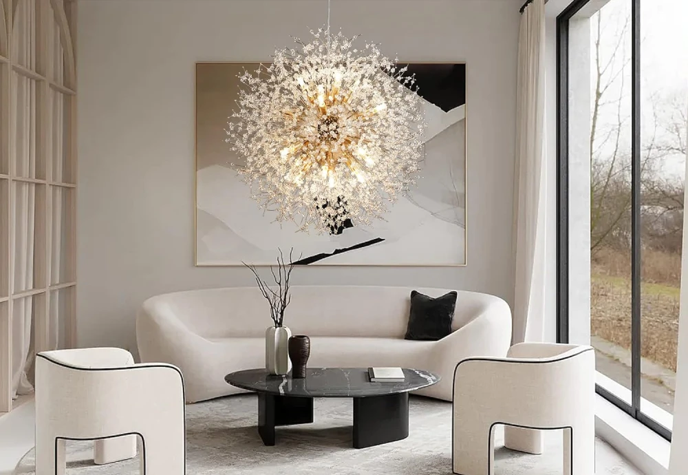 globe chandelier crystal